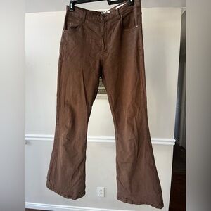 Cotton On Wide Leg Flare Jean Brown size 10